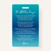 Een Athlete's Prayer Swim Bag Label Badge (Voorkant)