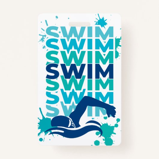 Een Athlete's Prayer Swim Bag Label Badge (Achterkant)