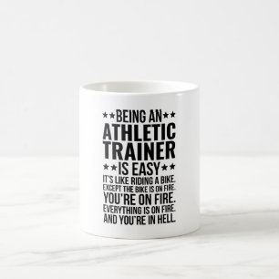 Een Athletic Trainer zijn is makkelijk.. Koffiemok
