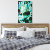 Een aura van smaragden canvas afdruk (Insitu (Slaapkamer))