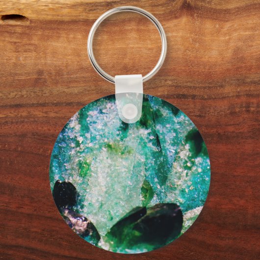 Een aura van smaragden sleutelhanger (Voorkant)