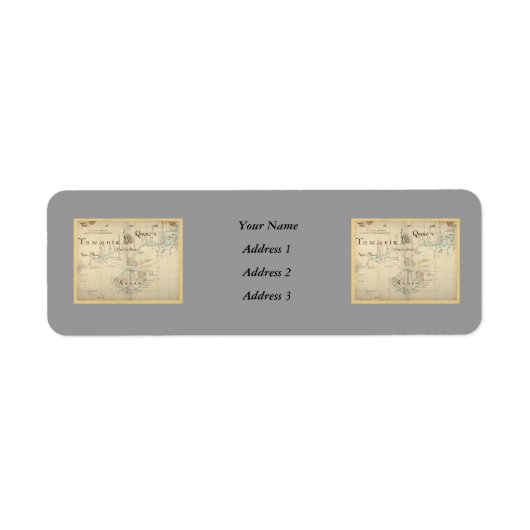 Een Authentic 1690 Pirate Map Etiket (Voorkant)