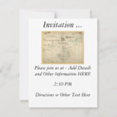 Een Authentic 1690 Pirate Map Kaart (Achterkant)