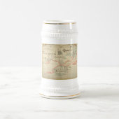 Een Authentic 1690 Pirate Map (met versieringen) Bierpul (Center)