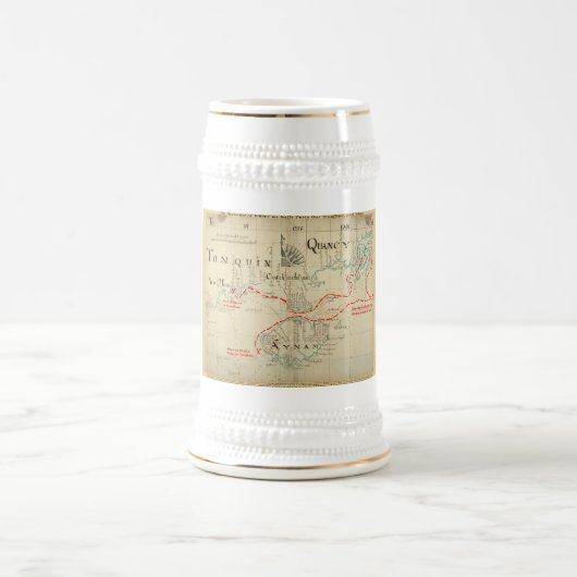 Een Authentic 1690 Pirate Map (met versieringen) Bierpul (Center)