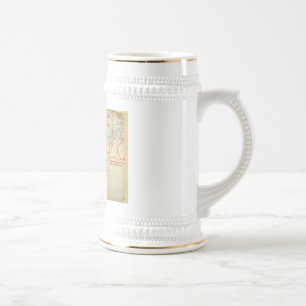 Een Authentic 1690 Pirate Map (met versieringen) Bierpul