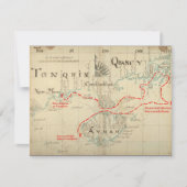 Een Authentic 1690 Pirate Map (met versieringen) Kaart (Voorkant)