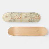 Een Authentic 1690 Pirate Map (met versieringen) Persoonlijk Skateboard (Horizontaal)