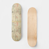 Een Authentic 1690 Pirate Map (met versieringen) Persoonlijk Skateboard (Voorkant)