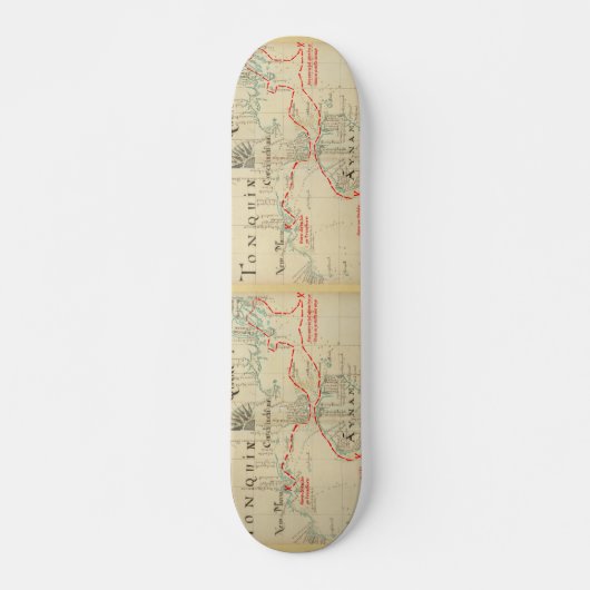 Een Authentic 1690 Pirate Map (met versieringen) Persoonlijk Skateboard (Voorkant)