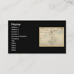 Een Authentic 1690 Pirate Map Visitekaartje