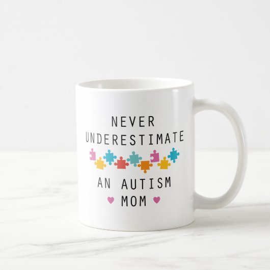 Een autisme moeder nooit onderschatten koffiemok (Rechts)