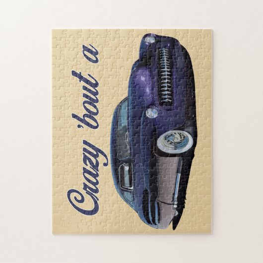 Een auto die gek is legpuzzel (Verticaal)