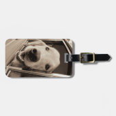 Een auto-raam uitsteken bagagelabel (Voorkant horizontaal)