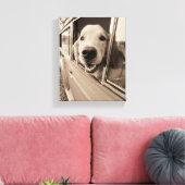 Een auto-raam uitsteken canvas afdruk (Insitu (Woonkamer))