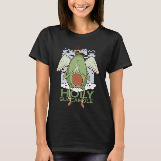 Een avocado met vleugels en een halo die de Guac l T-shirt (Voorkant)