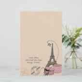 Een avond in de  pokerij in Parijs Briefpapier (Staand voorkant)