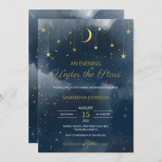 Een avond in het kader van de uitnodiging van de s (Voorkant / Achterkant)