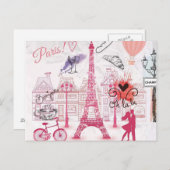 Een avond in Parijs Briefkaart (Voorkant / Achterkant)