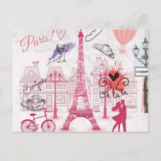 Een avond in Parijs Briefkaart