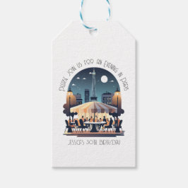 Een avond in Parijs Cadeaulabel