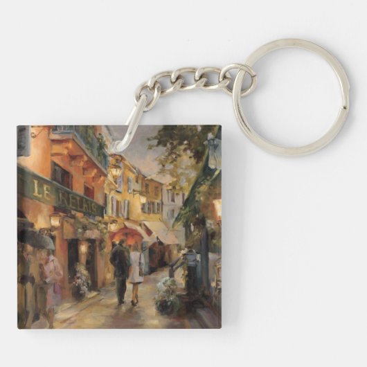 Een avond in Parijs Sleutelhanger (Achterkant)