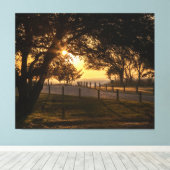 Een avond in Whalehead Canvas Afdruk (Insitu (Houten vloer))