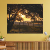 Een avond in Whalehead Canvas Afdruk (Insitu (Woonkamer))