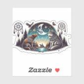 Een avond met vrienden. sticker (Vel)