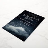 Een avond onder de sterren Prom Folie uitnodiging (Gedraaid)