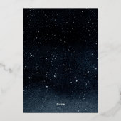 Een avond onder de sterren Prom Folie uitnodiging (Achterkant)