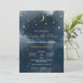 Een avond onder de sterren uitnodiging (Staand voorkant)