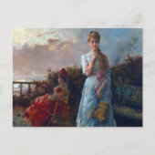 Een avond op het Zee door Alfred Stevens Briefkaart (Voorkant)