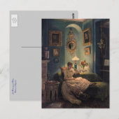 Een avond thuis briefkaart (Voorkant / Achterkant)