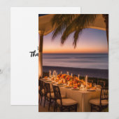 Een avond Tropisch Thanksgiving feest Kaart (Voorkant / Achterkant)