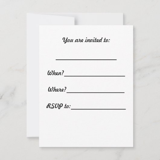 Een avond van de uitnodiging tot het indienen van  (Achterkant)