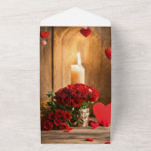 "Een avond van elegantie: je bent uitgenodigd!" All In One Uitnodiging (Buitenkant)