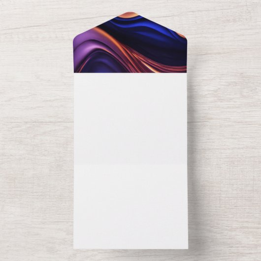 "Een avond van elegantie: je bent uitgenodigd!" All In One Uitnodiging (Binnen)