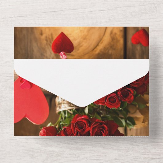 "Een avond van elegantie: je bent uitgenodigd!" All In One Uitnodiging (Achterkant)