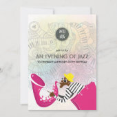 Een avond van Jazz elke uitnodiging van de Partij (Voorkant)