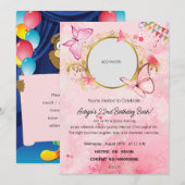 Een Avond vol Feestvreugde"Verjaardag Kaart (Voorkant / Achterkant)