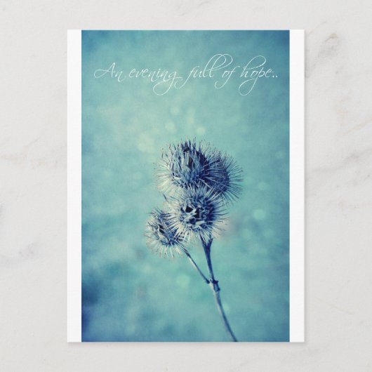 Een avond vol hoop... briefkaart (Voorkant)