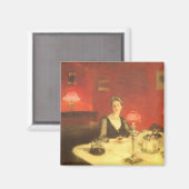 Een avondeettafel van John Singer Sargent Magneet (Voorkant / Achterkant)