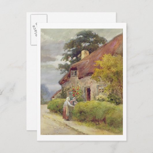 Een avondroddel briefkaart (Voorkant / Achterkant)