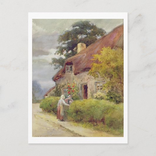 Een avondroddel briefkaart (Voorkant)