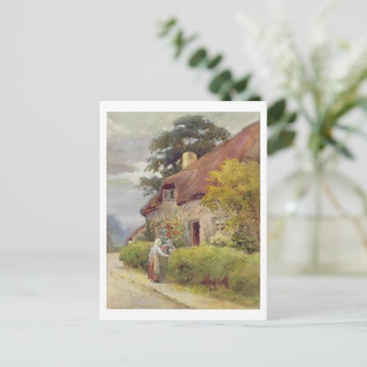 Een avondroddel briefkaart (Staand voorkant)