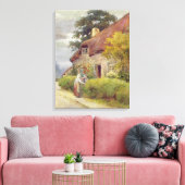 Een avondroddel canvas afdruk (Insitu (Woonkamer))