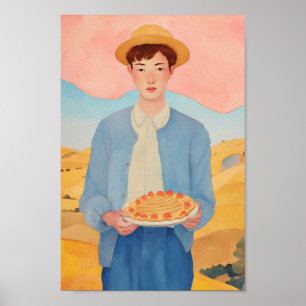 Een avondtaart poster