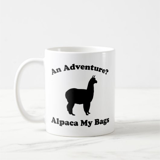 Een avontuur? Alpaca My Bags Coffee Mok (Links)