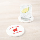 Een avontuur? Alpaca My Bags Zandsteen Onderzetter (Zijkant)